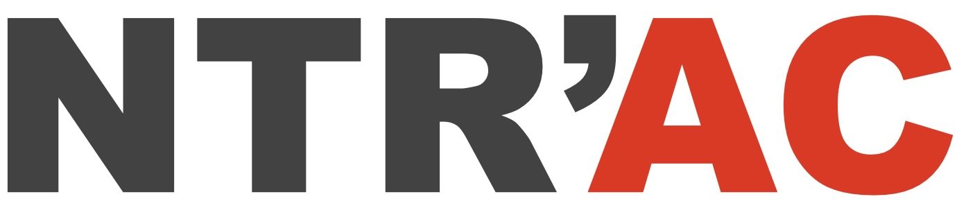 The word ENTRACT in bold capital letters, with ENTR and CT in black, and ACT in bright red. The text is on a white background.